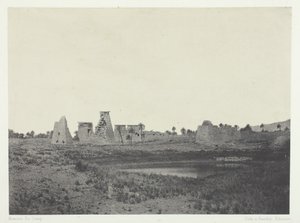 Palais de Karnak, Propilei del Sud, Tebe da Maxime Du Camp