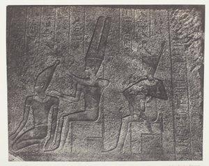 Palais de Karnak, Sculture Esterne del Santuario di Granito; Tebe da Maxime Du Camp
