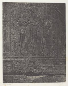 Palais de Karnak, Sculture Esterne del Santuario di Granito; Tebe da Maxime Du Camp