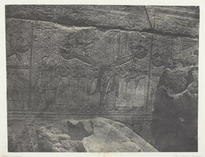 Palais de Karnak, Sculture Esterne del Santuario di Granito; Tebe da Maxime Du Camp