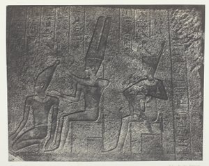Palais de Karnak, Sculture Esterne del Santuario di Granito; Tebe da Maxime Du Camp