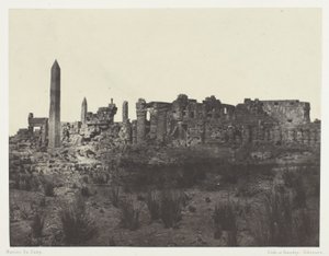 Palazzo di Karnak, vista generale delle rovine, presa a nord; Tebe