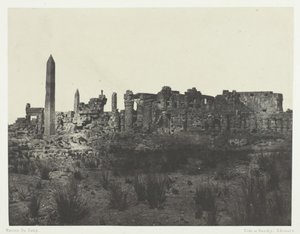 Palais de Karnak, Vue Générale des Ruines, Prise au Nord, Thèbes da Maxime Du Camp