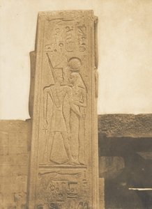 Pilastro del Santuario di granito del Palazzo di Karnak Bassorilievo che rappresenta Thutmose III da Maxime Du Camp