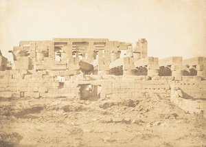 Porta meridionale della Sala Ipostila del Palazzo di Karnac Tebe, 1849-50 da Maxime Du Camp