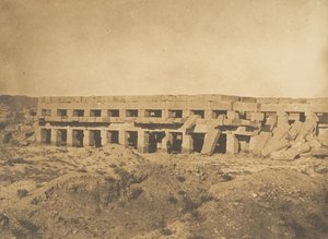 Passeggiata di Thutmose III - Ultime gallerie del Palazzo di Karnak Tebe, 1849-50 da Maxime Du Camp