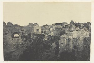 Quartiere occidentale, Gerusalemme; Palestina da Maxime Du Camp