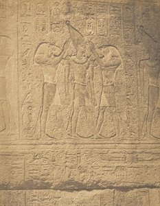 Sculture Esterne del Santuario di Granito del Palazzo di Karnak Sacro di Philippe-Ar da Maxime Du Camp