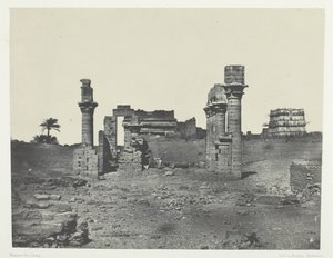 Tempio di Hermontis, Alto Egitto da Maxime Du Camp