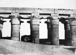 Rovine del tempio, Egitto, 1852 da Maxime Du Camp