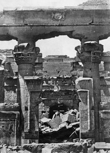Rovine del tempio, Egitto, 1852 da Maxime Du Camp