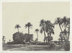 Villaggio di Hamameh, Alto Egitto da Maxime Du Camp