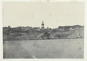 Vista generale di Esneh, Alto Egitto, 1849-51, stampato 1852 da Maxime Du Camp
