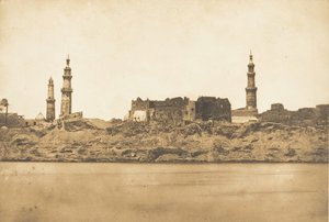 Vue de Girgeh et du littoral enlevé - par l