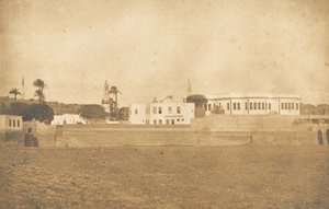 Veduta di Syout - Palazzo del Pascià, 1850 da Maxime Du Camp