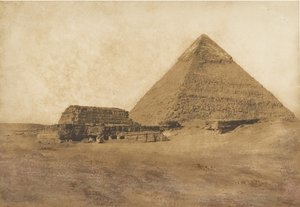 Veduta della seconda piramide, presa da sud-est da Maxime Du Camp