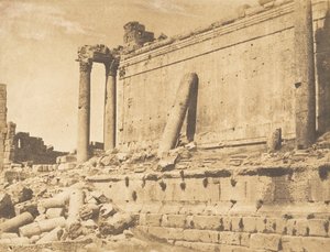 Vista del Tempio di Giove, a Baalbek Heliopolis da Maxime Du Camp