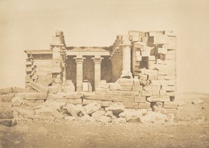 Vue du Temple de Maharakka Hiéra-Sycaminos, 5 aprile 1850 da Maxime Du Camp