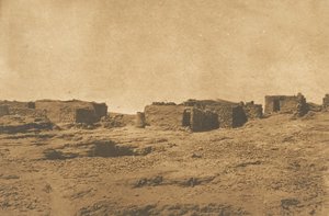 Veduta del villaggio di Abou-hor Tropico del Cancro, aprile 1850 da Maxime Du Camp