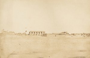 Vista generale delle rovine di Luxor, presa da ovest Tebe, 1849-50 da Maxime Du Camp