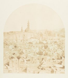 Vista generale del Cairo, presa dalla Moschea Tegloun da Maxime Du Camp