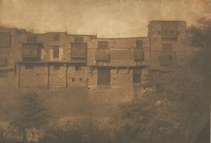 Vista da un giardino del quartiere Franc, al Cairo da Maxime Du Camp
