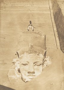 Colosso più occidentale del Tempio di Re, Abu Simbel, 1850 da Maxime Du Camp