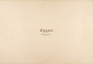 Egitto, Nubia, Siria: Paesaggi e Monumenti, 1849-50 da Maxime Du Camp