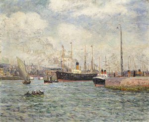 Il porto di Le Havre da Maxime Emile Louis Maufra