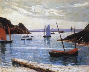 Il porto, isola di Brehat, Bretagna, 1892 da Maxime Emile Louis Maufra