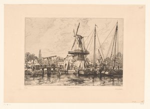 Veduta di Haarlem (A Haarlem) da Maxime François Antoine Lalanne