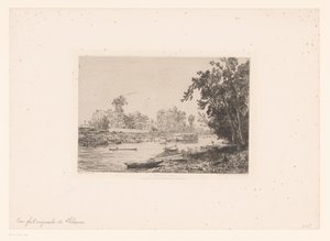 Vista sulla Senna a Neuilly da Maxime François Antoine Lalanne