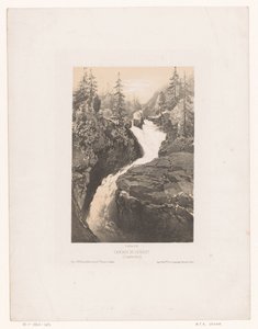 Vista della cascata di Cerisey presso Cauterets da Maxime François Antoine Lalanne