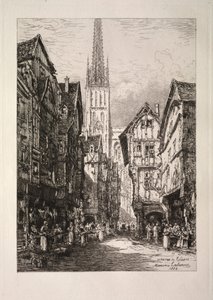 Una strada di Rouen