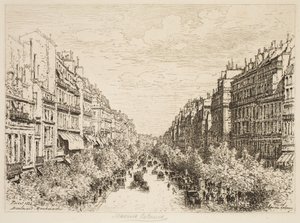 Boulevard Montmartre, Parigi da Maxime Lalanne