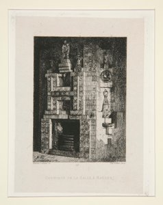 Camino nella sala da pranzo, tav. 4 dalla suite Chez Victor Hugo da Maxime Lalanne