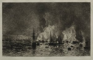 Incendio nel Porto di Bordeaux