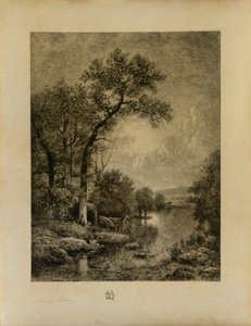 Paesaggio con cervi da Maxime Lalanne