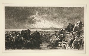 Le rocce nere vicino a Trouville (bassa marea)
