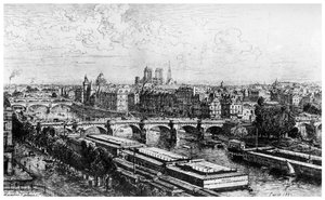 Parigi vista dal Louvre, c1850-1895