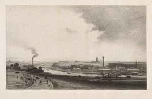 Parigi nel 1867, vista dal Trocadero da Maxime Lalanne