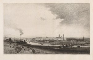 Parigi nel 1867, vista dal Trocadero, 1867 da Maxime Lalanne