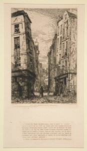 Rue des Marmousets (Vieux Paris) da Maxime Lalanne