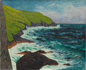 Le Scogliere di Beg-ar-Fry, Saint-Jean-du-Doigt da Maxime Maufra