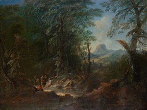 Paesaggio boschivo "Mattina"