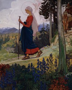 Il viaggio di Maria attraverso le montagne da Maximilian Liebenwein