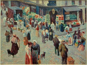 Drogheria, Rue des Abbesses da Maximilien Luce