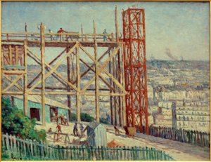 La costruzione del Sacro Cuore da Maximilien Luce