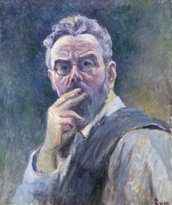 Autoritratto con sigaretta, c. 1905 da Maximilien Luce