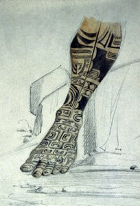 Tatuaggio del piede Maori